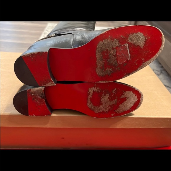 Christian Louboutin Black Boots cate boot flat - Picture 7 of 12